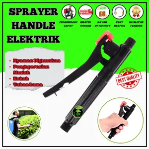 Stop Kran Sprayer Elektrik Handle Hendel Manual Merah Hitam