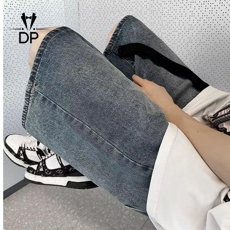 Product Introduction of New Korean fashion men denim shorts young men jeans shorts high grade linen male jeans shorts 22