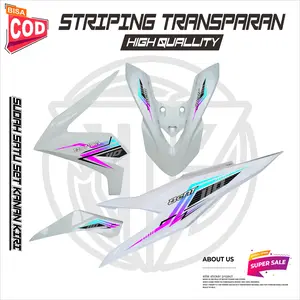 STIPING VARIASI TRANSPARAN HONDA BEAT DELUXE STICKER CUSTOM SIMPEL MURAH MERIAH