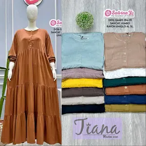 salvina gamis Rayon twill Uniq best seller