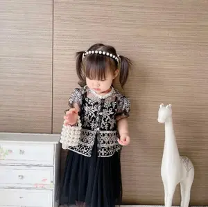 Aisyah DRESS Baju Dress Pakaian Dress Anak Perempuan Mewah Gaun Pesta Kondangan Cewek Brukat Tile Tutu Free Bando Fashion Lucu Imut Murah