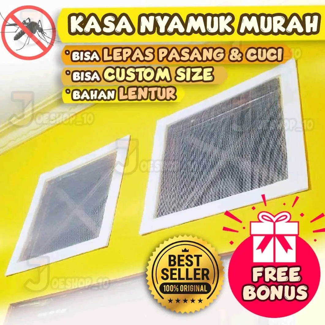 JSNET Kasa Nyamuk Ventilasi Murah Bisa Dicuci dan lepas pasang