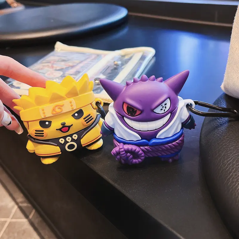 NARUTO Genghoul Yêu Tinh Vỏ Bảo Vệ Tai Nghe AirPods4gen, Tương Thích Với AirPodsPro2 Và AirPods2gen, Vỏ Bảo Vệ Tai Nghe, Hàng Mới Về 2024 4