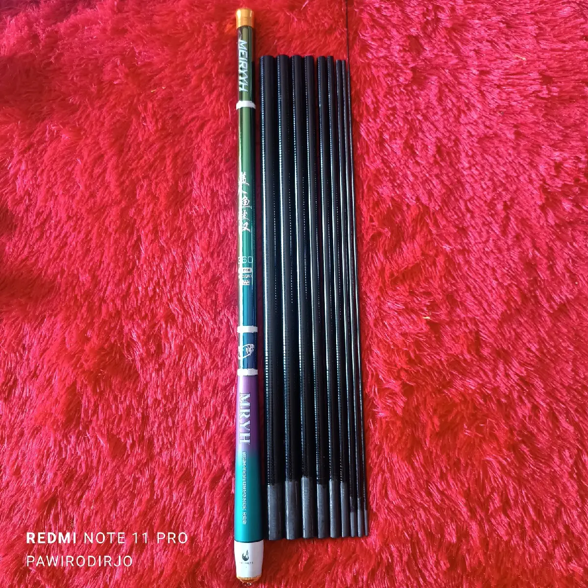 Joran Tegak MEIRYYH 360cm, Berat 91gr, Medium-Medium Hard Pancing - Ikan