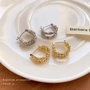 Anting fashion wanita premium gaya modis / anting bulat model fashionable elegant / aksesoris fashion earrings glamour