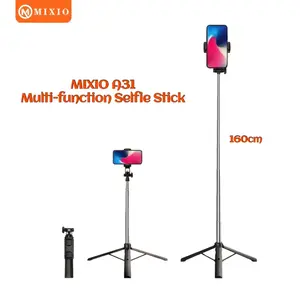 MIXIO A31 Tongsis Remote Bluetooth Wireless Selfie Stick Tripod - 160cm