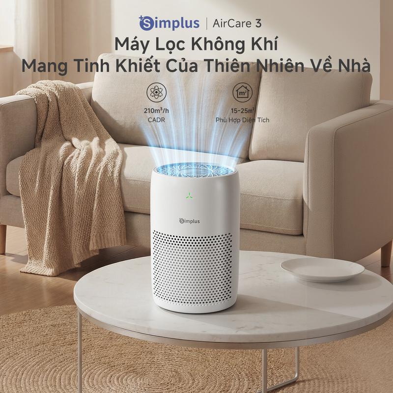 SimplusVN Máy lọc không khí Simplus KQJH011WH01, thiết kế nhỏ gọn cho gia đình,…