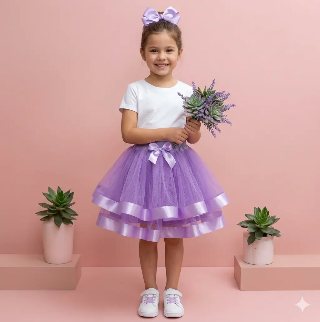 rok tutu anak,rok tari,rok ulang tahun rok tutu pita besar rok anak petit