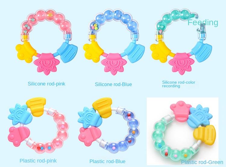 Product Introduction of Baby Bite Molar Rod Infant Silicone Gum Molar Tooth Fixer Rattle Tooth Gum 8