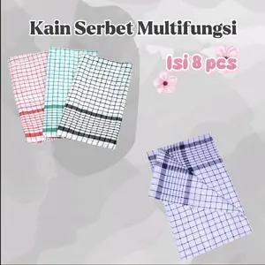 PAKET HEMAT 8 PCS Kain Lap Serbet Satuan/Lap Dapur Kotak Kotak/Lap Piring Serba Guna Cleaning LAP SERBET PREMIUM PAKET HEMAT 8 PCS Kain Lap Serbet Satuan/Lap Dapur Kotak Kotak/Lap Piring Serba Guna Cleaning LAP SERBET PREMIUM