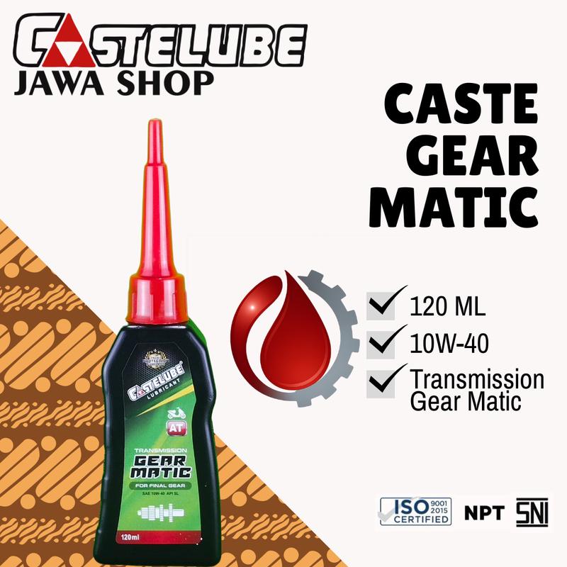 Castelube - Gear Matic Oil 120 ml SAE 10W-40 Motor - Shop | Tokopedia