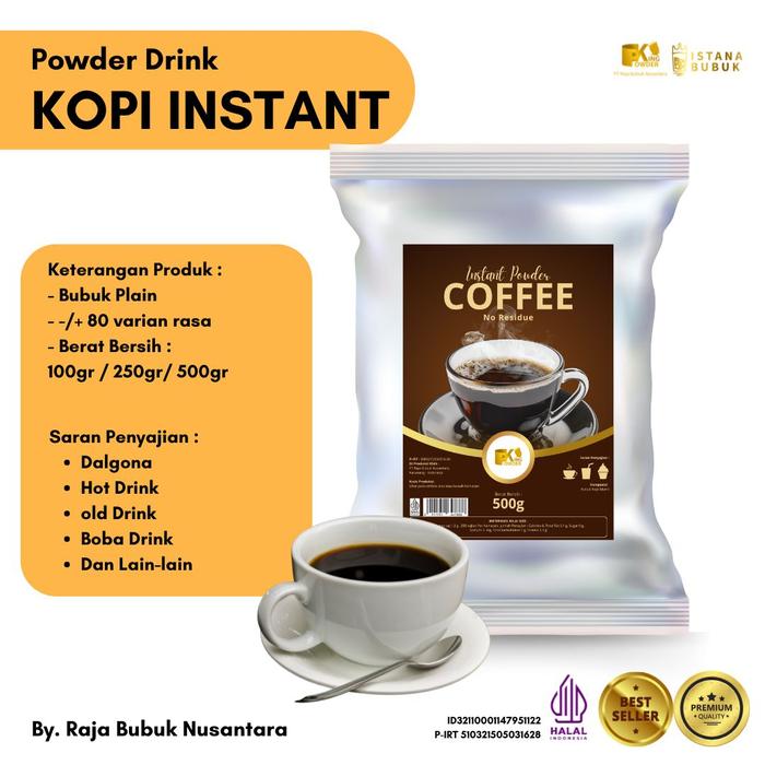 Gambar Kopi Instan King Powder 500gr - 100 Gr dari Istana Bubuk Kab. Karawang Tokopedia
