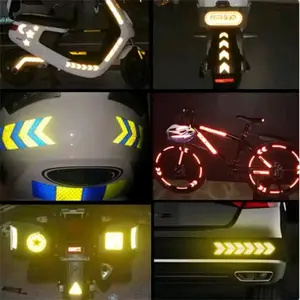 STIKER REFLEKTIF PANAH 10Pcs Stiker Panah Mobil Motor Stiker Pemantul Cahaya 10pcs