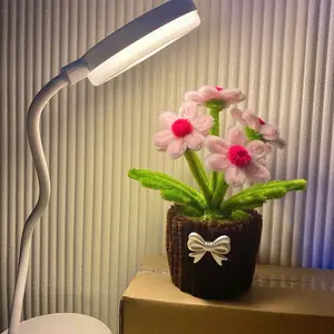 MINIGIFT Bunga pot kawat bulu | Bunga Daisy pink kawat bulu | Ide hadiah ulang tahun | Hadiah untuk cewe | Hiasan meja | Pipe cleaner | Bunga hiasan | gift ideas | Hiasan dasbord mobil | Hadiah kenang-kenangan | Kado sempro | lampu tidur