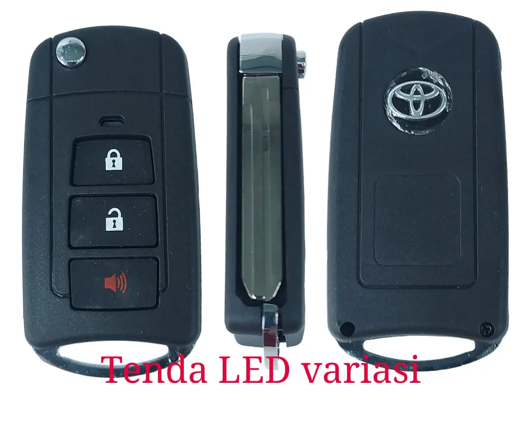 Casing Kunci Flip KEY model lipat 3 tombol toyota avanza NEW 2012 UP