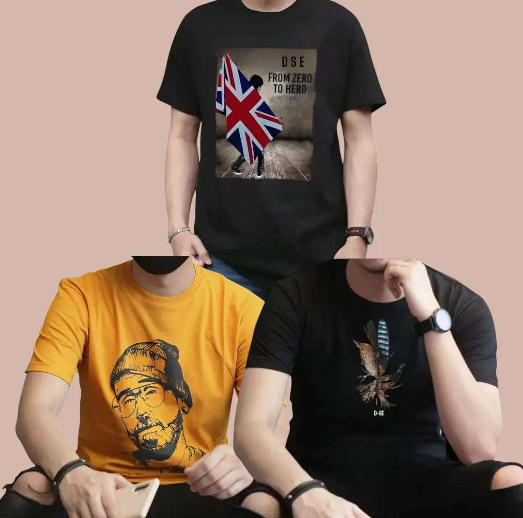 PAKET 3 PCS 100 RIBU ATASAN PRIA DAN WANITA  BAJU COWOK LENGAN PENDEK