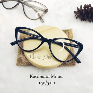 NEW KACAMATA MINUS -0.50/-6.00 MODEL CAT EYE KACAMATA PHOTOCROMIC | BLUERAY | BLUECROMIC FREE BOX DAN LAP