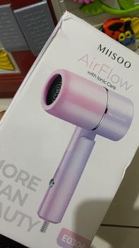 Product Review of Miisoo Hair Dryer Negative Ion Portable Hair Protection Quick Drying Pengering Rambut  Hairdryer Elektrik Mesin Pengering from P**3 2