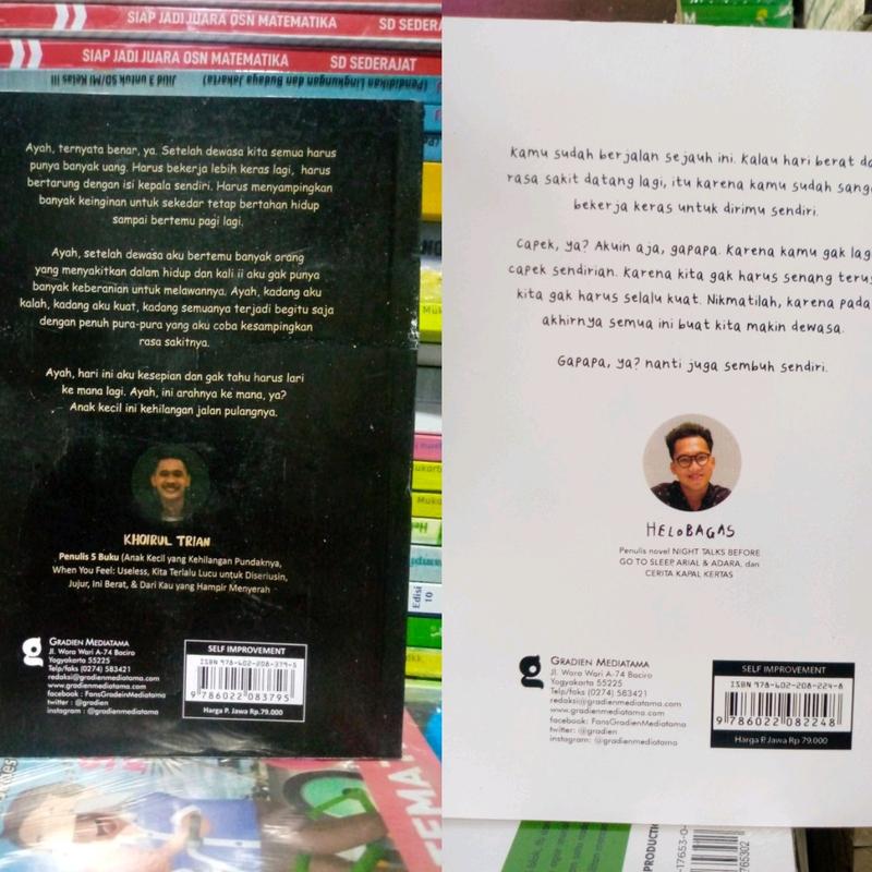 2 buku 1 paket,  Ayah ini arahnya kemna & Nanti juga sembuh sendiri 1