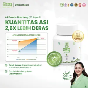 Mom Uung ASI Booster 30 Kapsul - ASI 2,6x Lebih Deras dan Berkualitas - Pelancar ASI