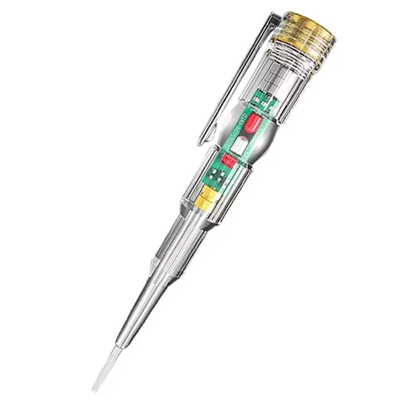 Obeng Testpen LED Tespen Lampu Obeng Min Cek Kabel Listrik Putus dengan 2 Variasi Lampu Merah & Hijau untuk Cek Kabel dan Colokan Listrik