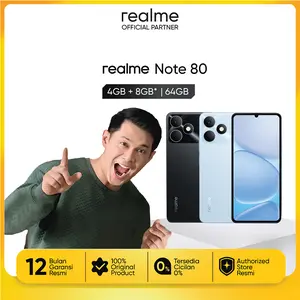 [AFDHALYUSMAN EXCLUSIVE] realme Note 80 4GB+8GB*|64GB (Desain Tangguh | 6300mAh Baterai | Proteksi ArmorShell | Jaminan Lancar Hingga 48-bulan | IP54)