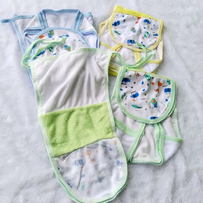 1 Lusin popok sambung handuk bayi lembut tidak kasar nyaman dipakai bayi Katun Celemek 2