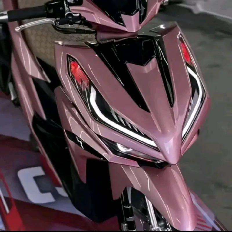 Stiker Skotlet Metalik Candy Premium Rose Pink untuk Variasi Motor Motorcycle 2