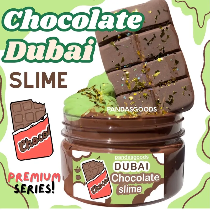 COKLAT DUBAI CLAY SLIME fluffy original 0