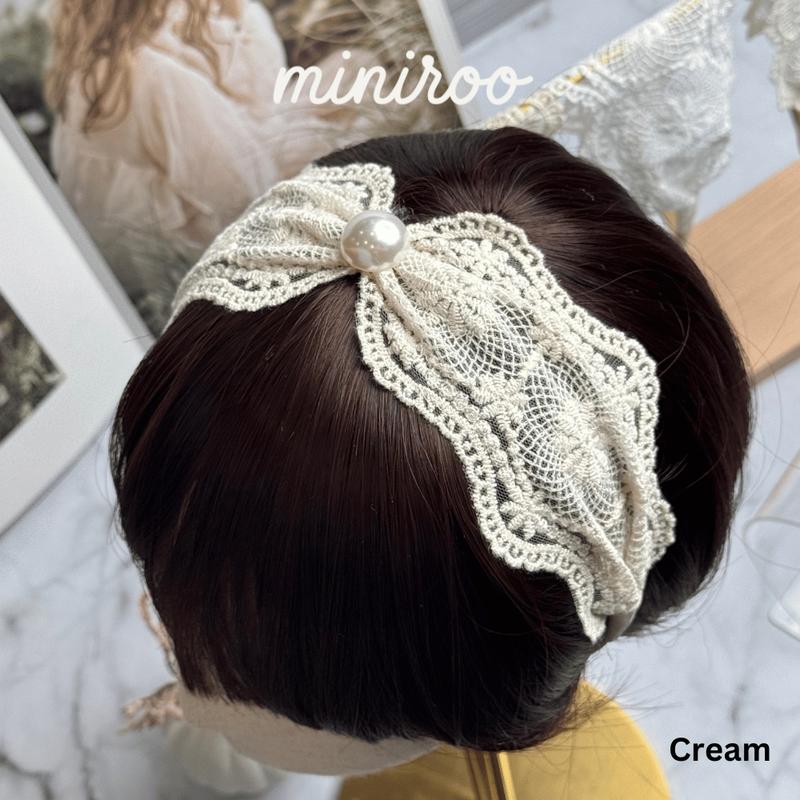 Miniroo Bando Bandana Renda Karet Nilon Anak Perempuan Korea Merry 2