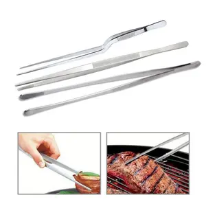 Basedidea 12Inch Tongs Stainss Steel Extra-Long Tweezers