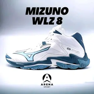 Mizuno wlz 8 • Sepatu olahraga pria, sepatu voli badminton running terbaru • anti slip premium import quality realpict COD