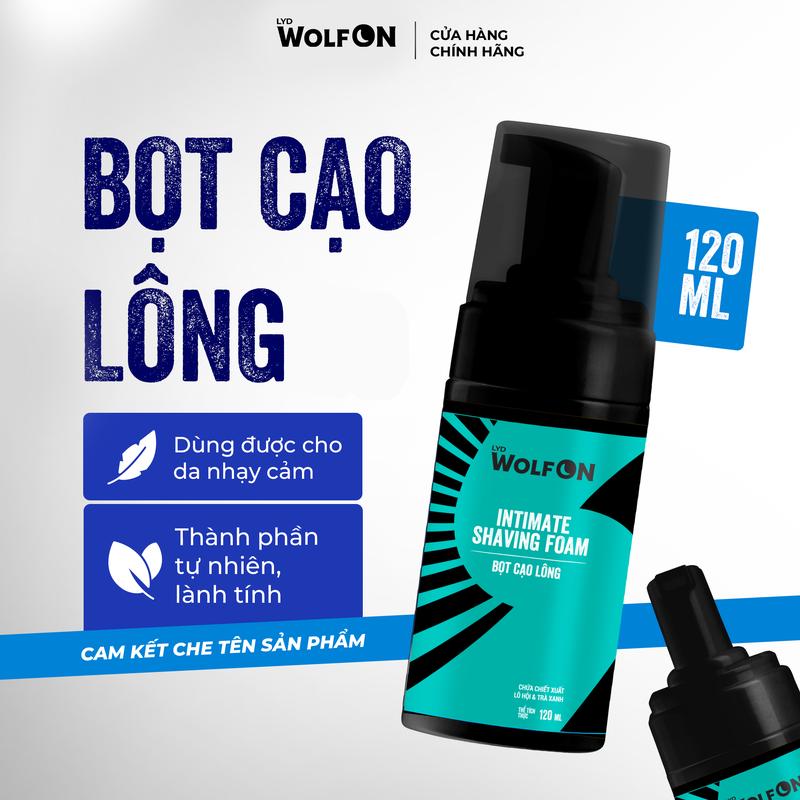 Bọt Cạo Lông Vùng Kín Loli & The Wolf ON Dành Cho Nam Và Nữ An Toàn Cho Niêm Mạc Chai 120ml Waxing Dưỡng Da