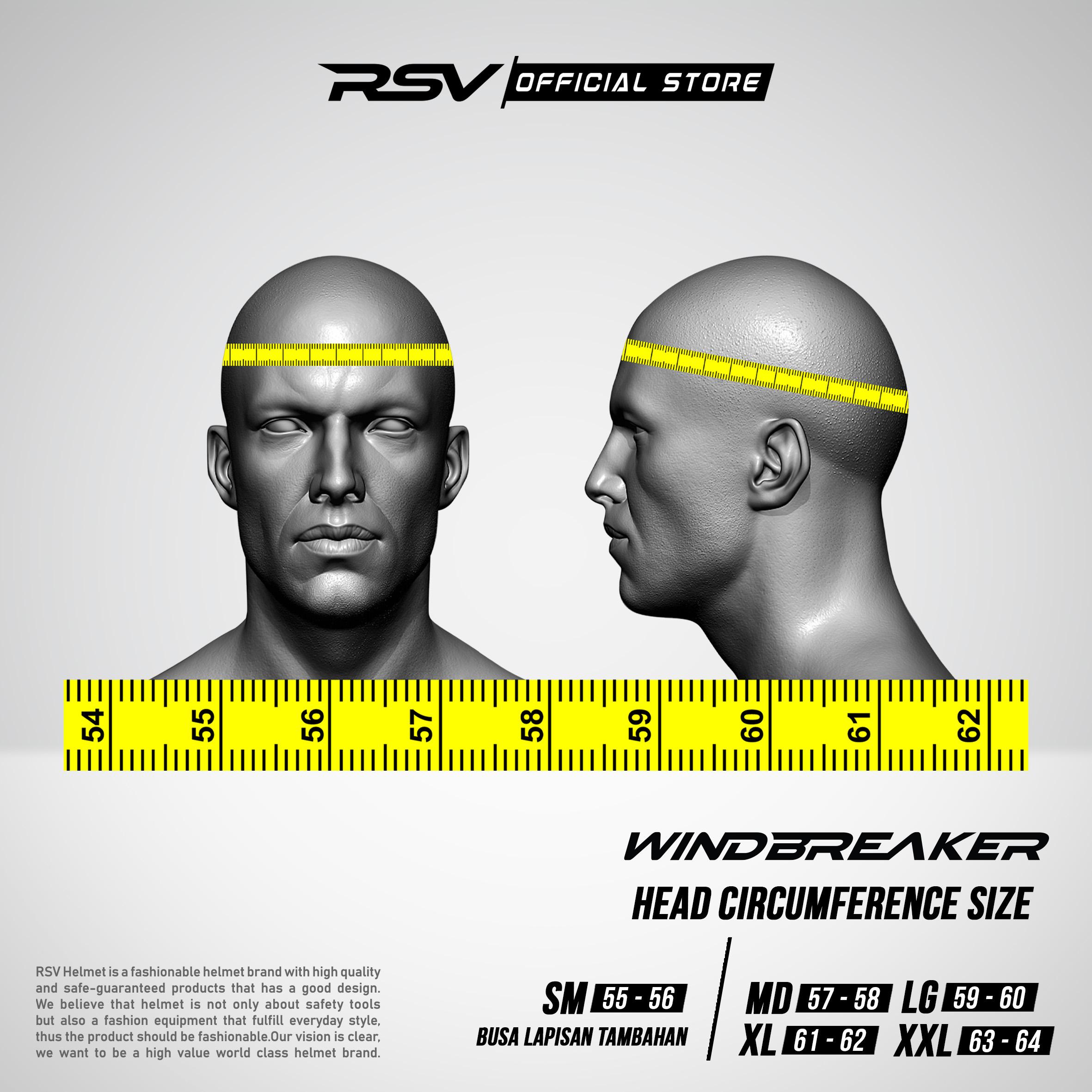 RSV Windbreaker Solid Black Doff Single Visor - Helm Half Face SNI Unisex