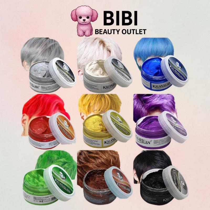 Sáp Tạo Kiểu, Đổi Màu Tạm Thời Kalanxuan 100g Cho Nam Nữ Color Hair Wax Nhuộm Tóc Đổi Màu Tóc thuốc đen