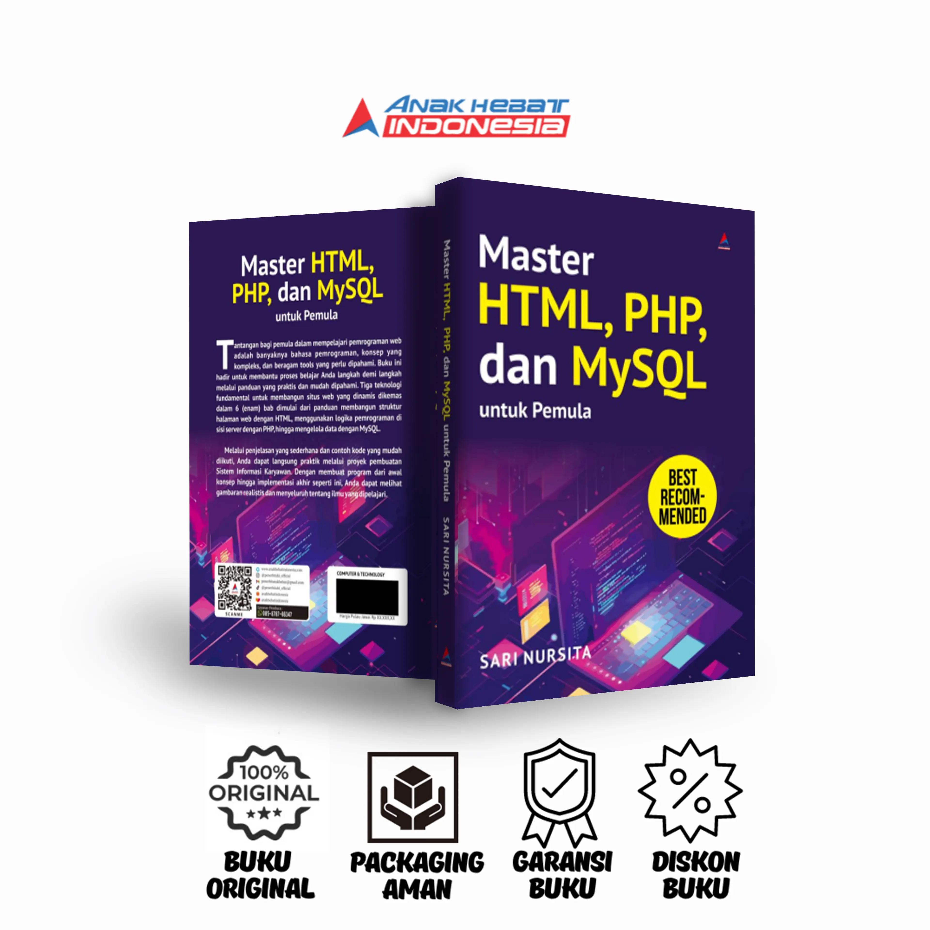 Buku Master HTML, PHP, dan MySQL untuk Pemula - Sari Nursita - Anak Hebat Indonesia