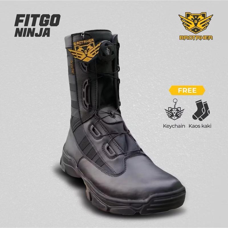 Sepatu PDL Tali Putar Fitgo Type Ninja merk Brotrher Boots 1
