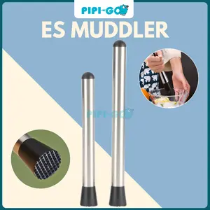 PPG - Es Muddler  Stainless Bar Muddler Cocktail Tumbukan Penumbuk Buah Mojito Crusher