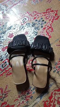 Product Review of Sendal Heels Wanita Hak 3cm Terbaru Model Kerut Tali Kekinian from l**1 0