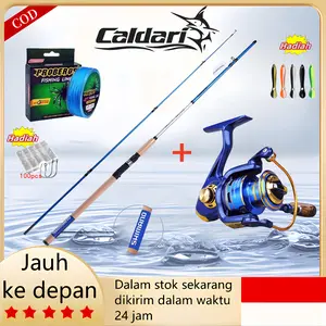 2024 New Caldari Paket Kombo SHIMANO MH Rod dan BF Spinning Reel – Kekuatan dan Presisi yang Luar Biasa, Sempurna untuk Pemancing yang Menginginkan Pengalaman Memancing Tanpa Batas di Semua Kondisi Perairan! Alat Pancing Umpan