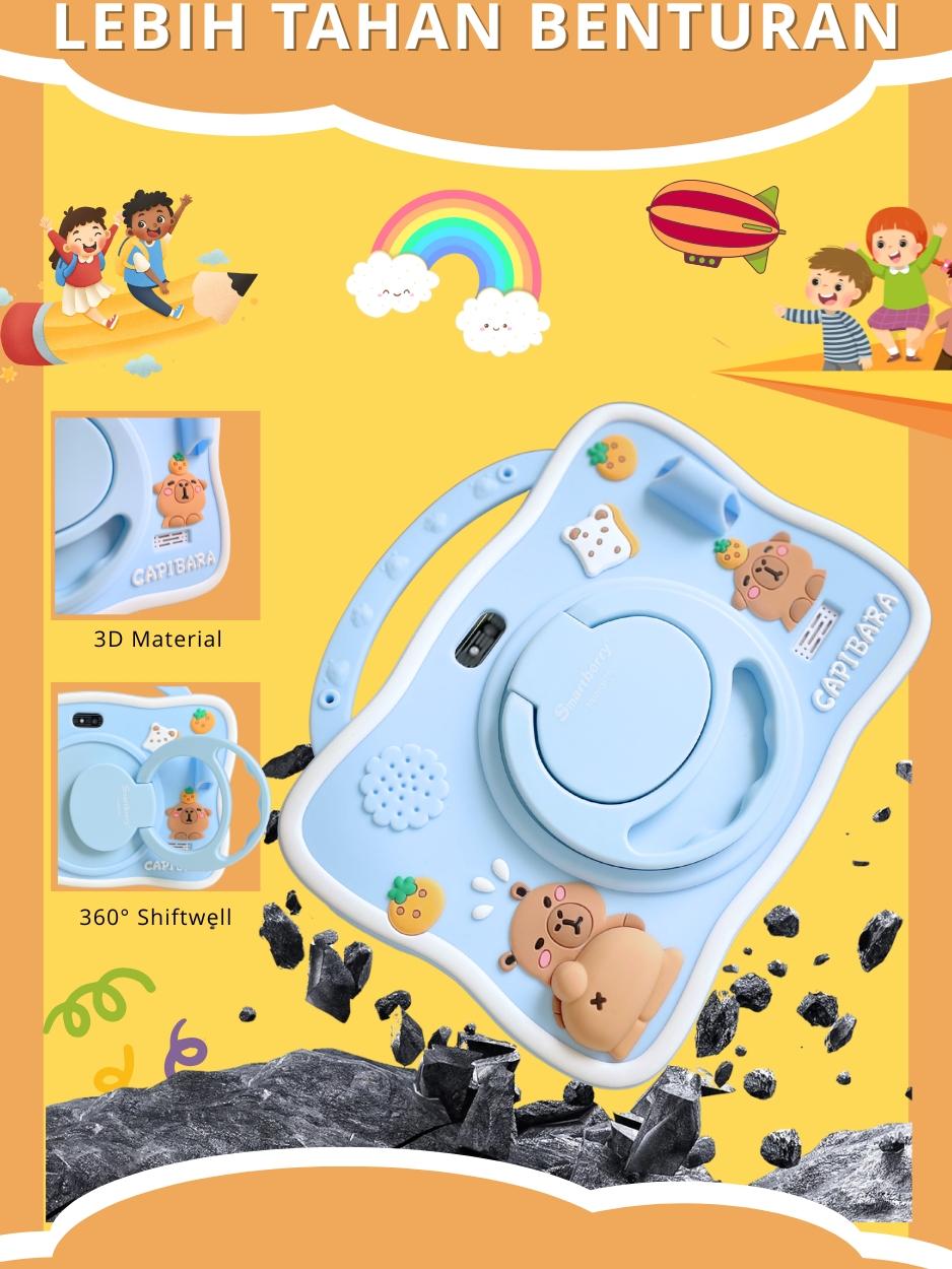 SMARTBERRY KIDS STUDY TAB B96 + Headphone 88BT / 4/128GB Bluetooth WIFI Aksesoris Belajar Anak karakter lucu hadiah COD SMARTBERRY KIDS STUDY TAB B96 + Headphone 88BT / 4/128GB Bluetooth WIFI Aksesoris Belajar Anak karakter lucu hadiah COD