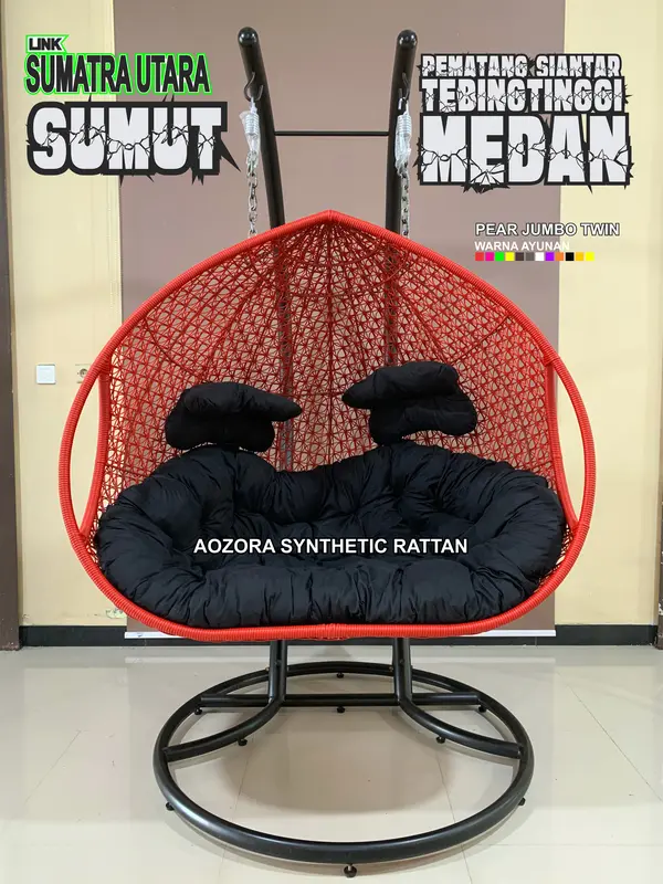 SUMUT MEDAN BINJAI DELISERDANG Ayunan Gantung Rotan Sintetis All TYPE STD and JUMBO 3