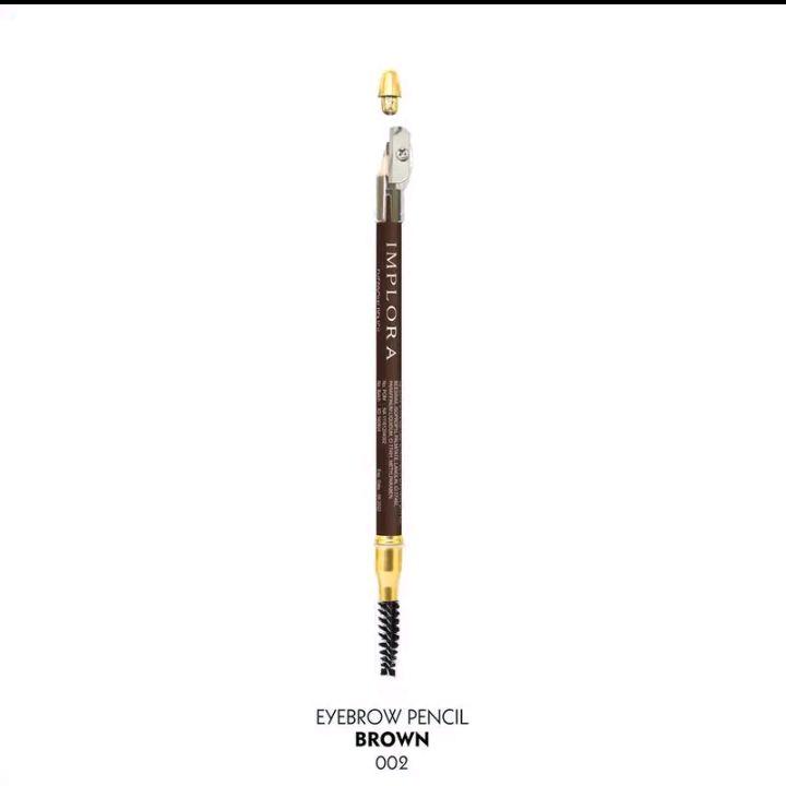 IMPLORA EYEBROW PENCIL/ IMPLORA PENSIL ALIS/ PENSIL ALIS 3 IN 1/PENSIL ALIS DENGAN SIKAT DAN SERUTAN Wajah 6