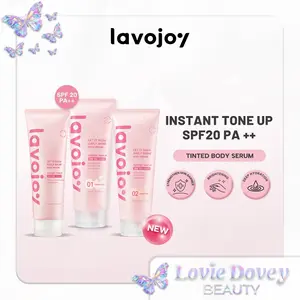 Lavojoy UV Tone Up Body Serum SPF 20 PA++ | Cerahkan & Lembapkan Kulit | 3% Niacinamide + Ceramide | Body Lotion Pemutih Harian Mencerahkan Pencerah Tubuh Memutihkan