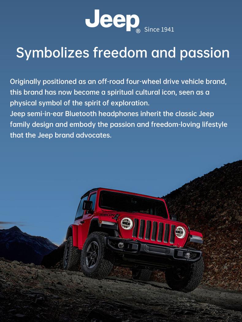 Jeep JP-EW131 TWS Earphone Bluetooth 6.0 Headphone Nirkabel Kontrol Sentuh Suara HIFI Panggilan HD Headset