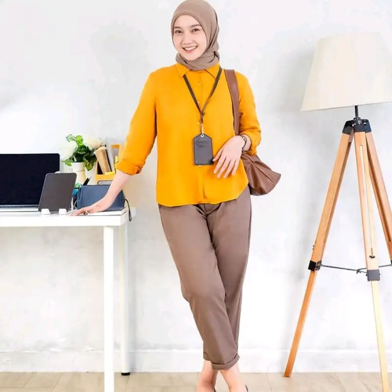 HTM - Celana Kerja Wanita Celana Kantor Celana Panjang Jumbo 5