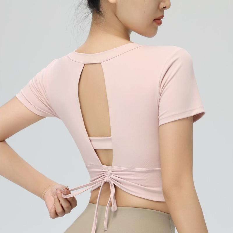  Áo Croptop Tập Gym NAQI 033 – Có Mút Ngực đúc  Co Giãn vải Creora cao cấp 