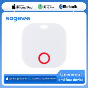 Peranti Anti Kehilangan Bluetooth AirTag, SAGEWE, untuk Dompet, Kunci dan Penjejak Haiwan Kesayangan, Serasi dengan Pengguna Apple, Android dan Pemilik Haiwan Kesayangan