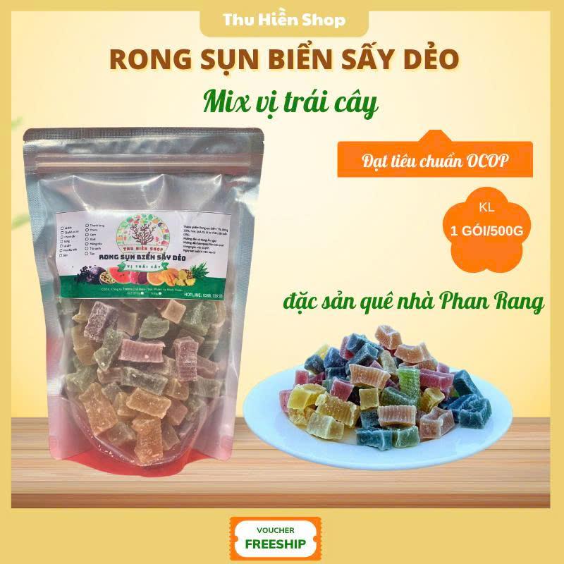  RONG SỤN BIỂN SẤY DẺO NINH THUẬN VỊ TRÁI CÂY  500G  