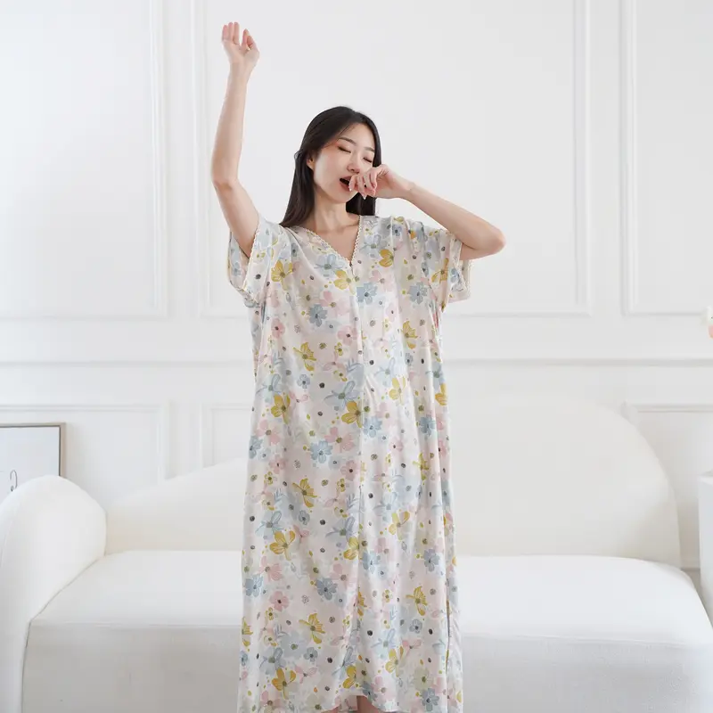 Kumala daster | daster lengan pendek Rayon Vicose Busui | by koncoturuu 2